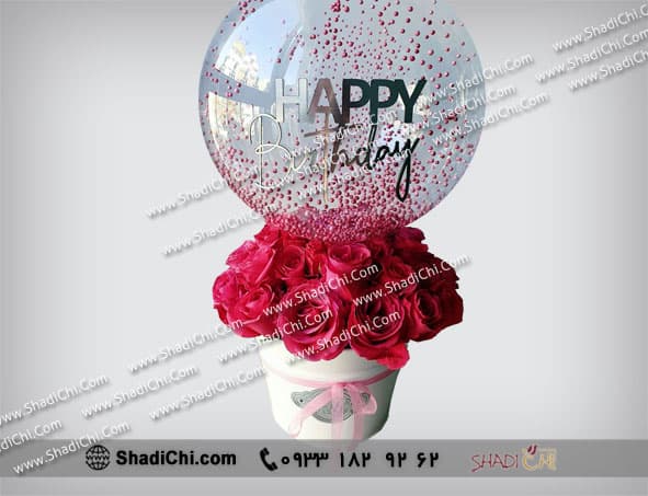 باکس گل هدیه تولد