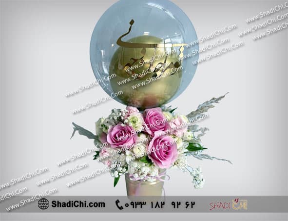 باکس گل تبریک با بادکنک — تصویر ۷