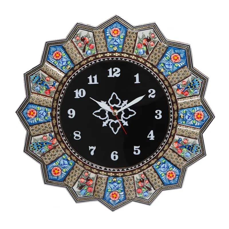 ساعت دیواری خاتم کاری کد 381