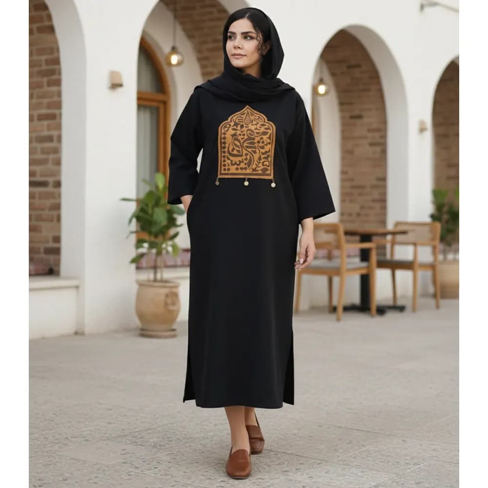 تن‌پوش زنانه لینن طرح عشق کد 23365 — تصویر ۲