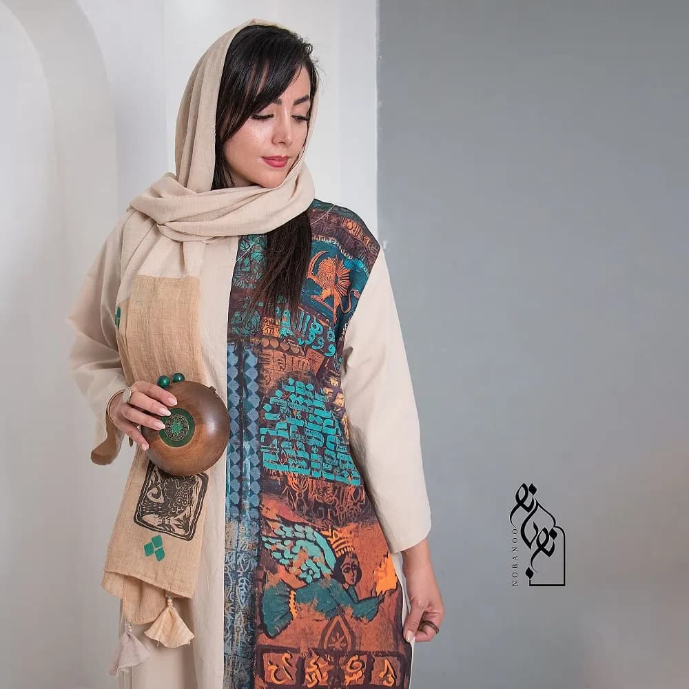 مانتو کفتان زنانه لینن کد 23361 — تصویر ۱۲