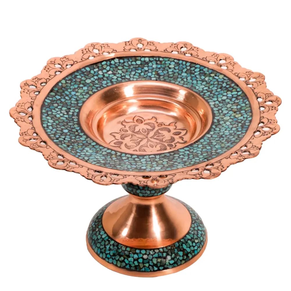 شیرینی خوری فیروزه کوبی 30 سانتی کد 299 — تصویر ۱۰