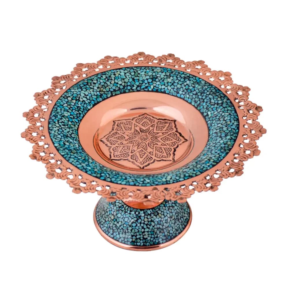 شیرینی خوری فیروزه کوبی 25 سانتی کد 298