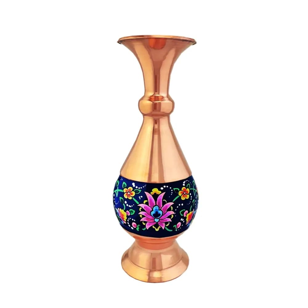 گلدان مس و پرداز 16 سانتی کد 285