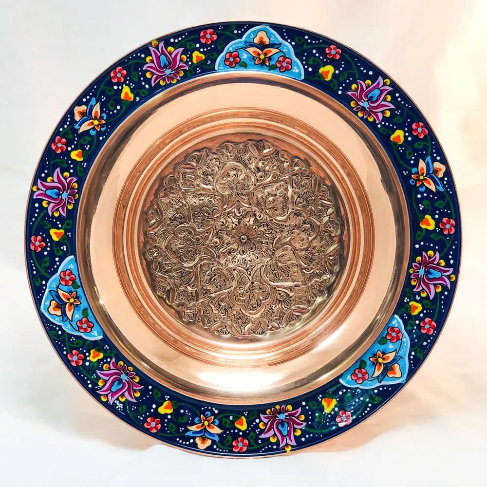 شیرینی خوری مس و پرداز 20 سانتی کد 282 — تصویر ۹