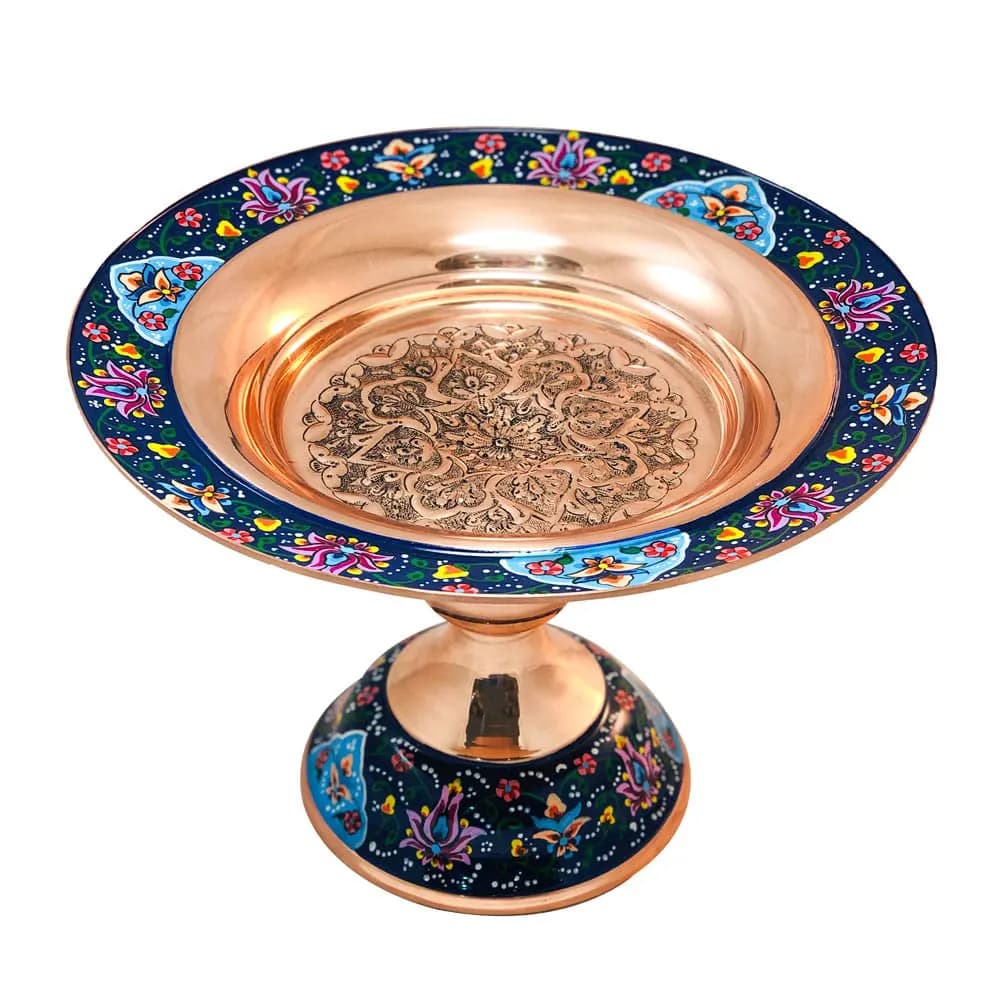 شیرینی خوری مس و پرداز 20 سانتی کد 282 — تصویر ۴