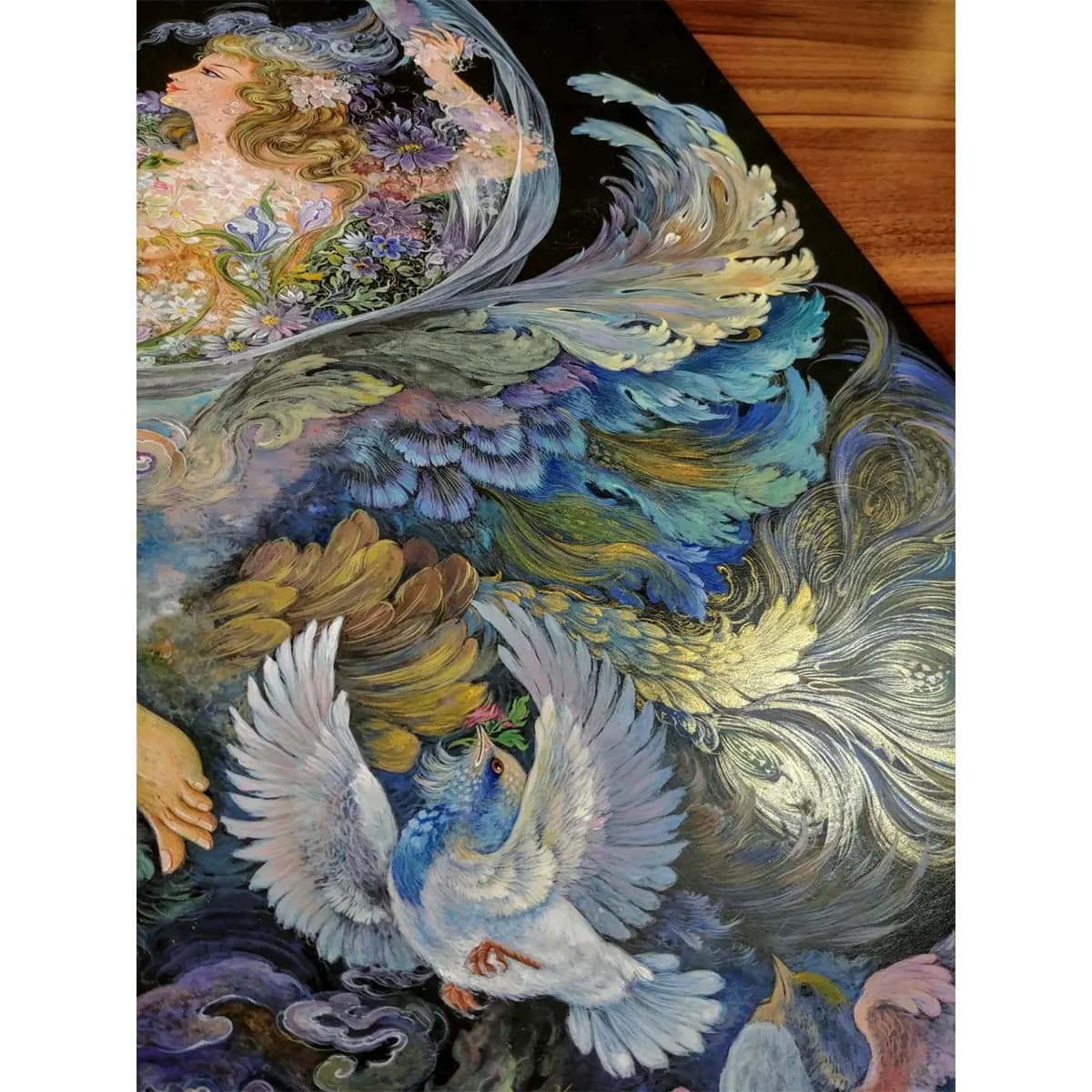 تابلو نگارگری دگردیسی اثر استاد اسماعیل زاده کد 16258 — تصویر ۵