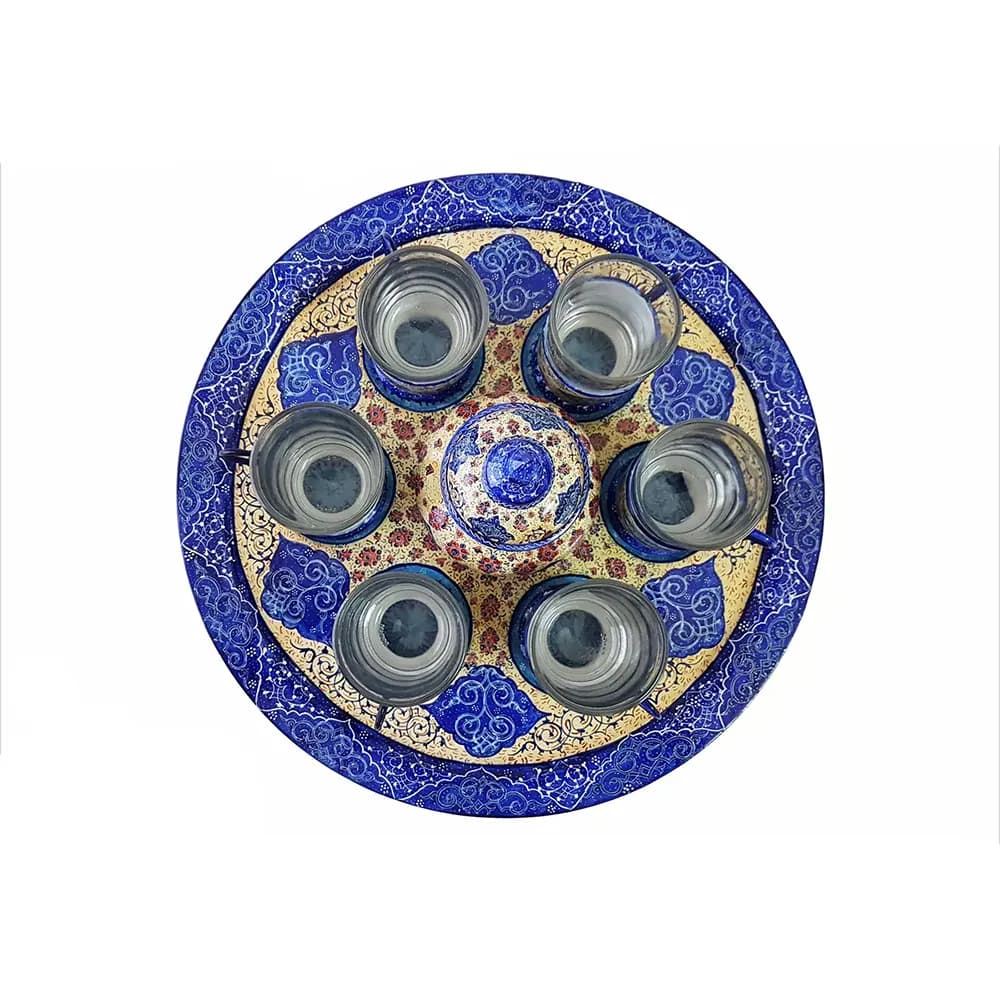 سرویس چای خوری میناکاری 6 نفره کد 225 — تصویر ۳