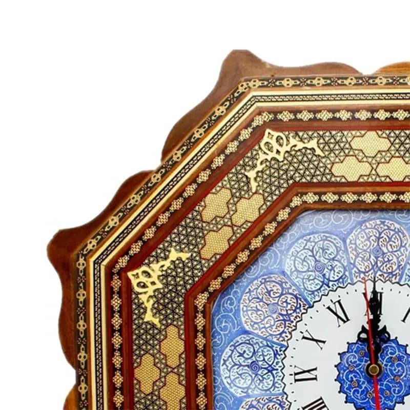 ساعت دیواری خاتم کاری کد 220 — تصویر ۶