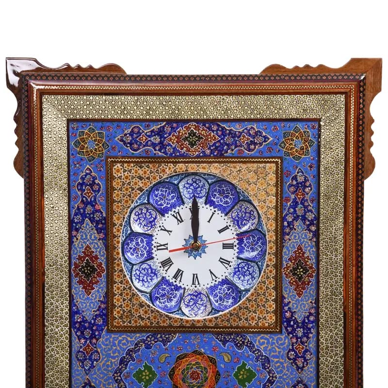 ساعت دیواری خاتم کاری کد 218 — تصویر ۶