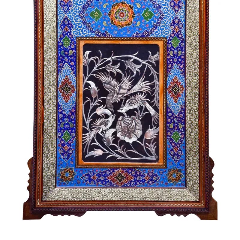 ساعت دیواری خاتم کاری کد 218 — تصویر ۷
