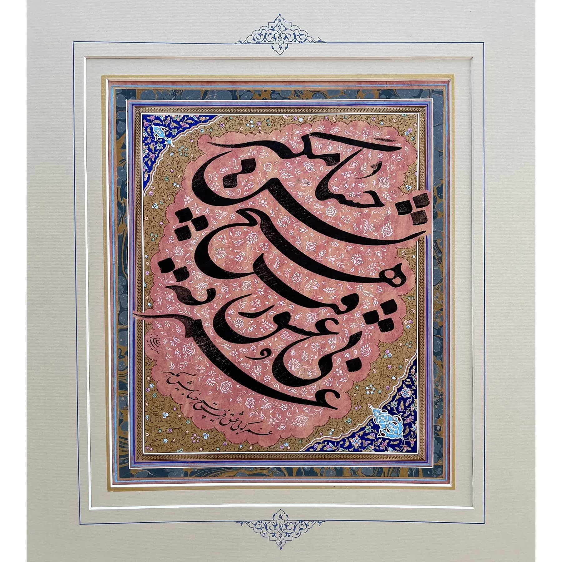 تابلو خوشنویسی قطعه ادبی کد 14136 — تصویر ۵