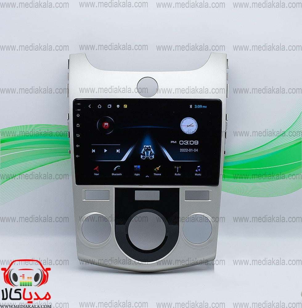 قاب و مانیتور خودرو کیا سراتو دنده ای برند گلدویژن مدل Android