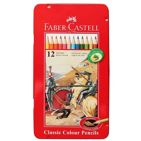 مداد رنگی 12 رنگ مدل Classic فابرکاستل (FABER CASTELL) — تصویر ۳
