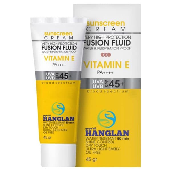 ضدآفتاب ضدلک فلویید رنگی نچرال هانگلن Natural-Beige حجم 45 گرم