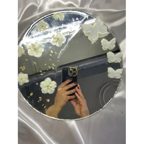 آینه دکوراتیو گل طبیعی