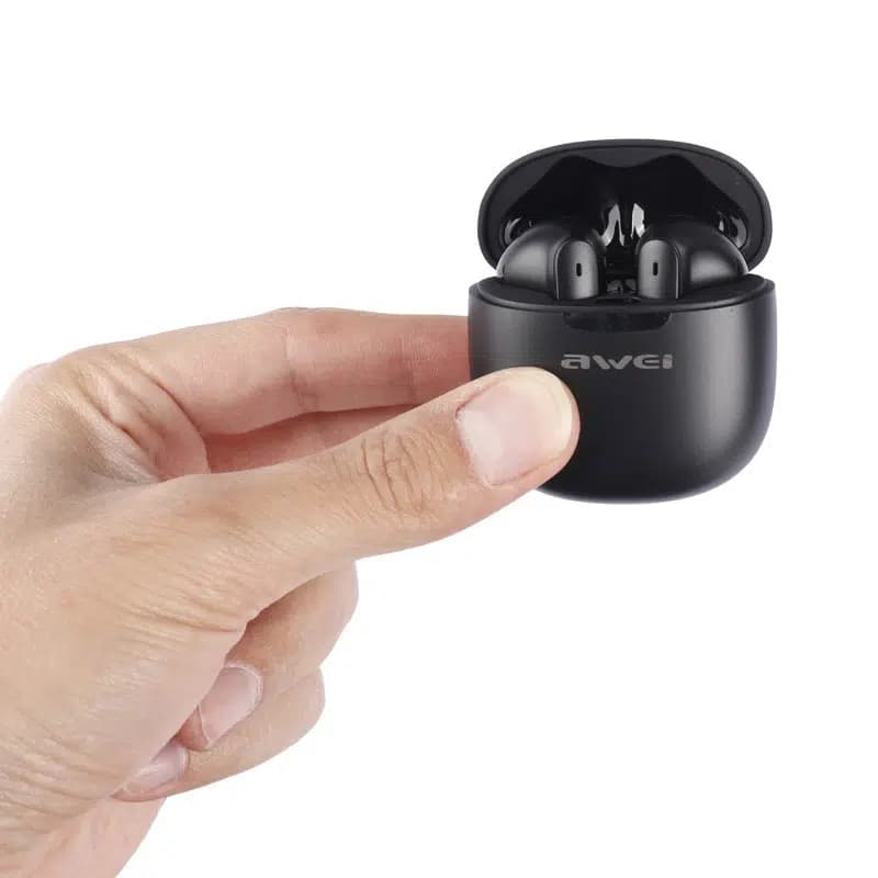 هندزفری بلوتوث دو تایی Awei T68 ENC TWS — تصویر ۳