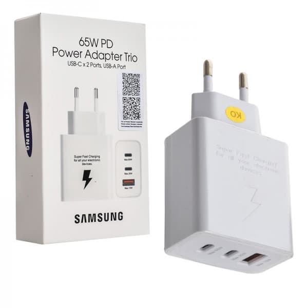کلگی شارژر 65w وات 3 پورت سامسونگ Samsung — تصویر ۶