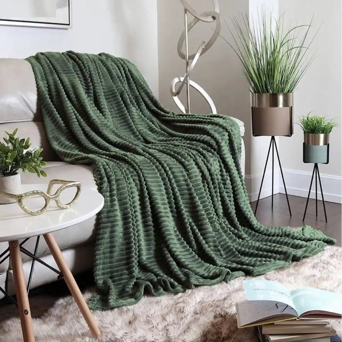 پتو ژله ای دونفره کاترین سبز