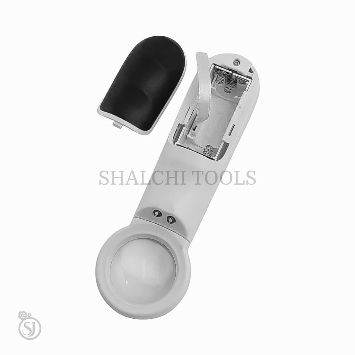 ذره بین دستی چراغ دار ۲ لنز بزرگنمایی ۲.۵ و ۱۰ برابر مدل MG7B-2A — تصویر ۸