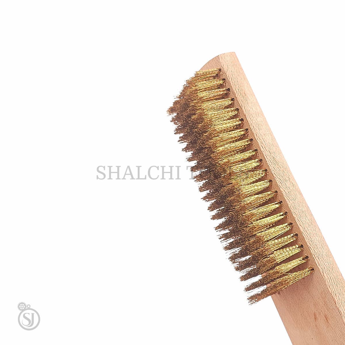 فرچه سیمی ۱۲ رج چوبی برنجی طلاسازی مدل ۲۲۰ — تصویر ۴