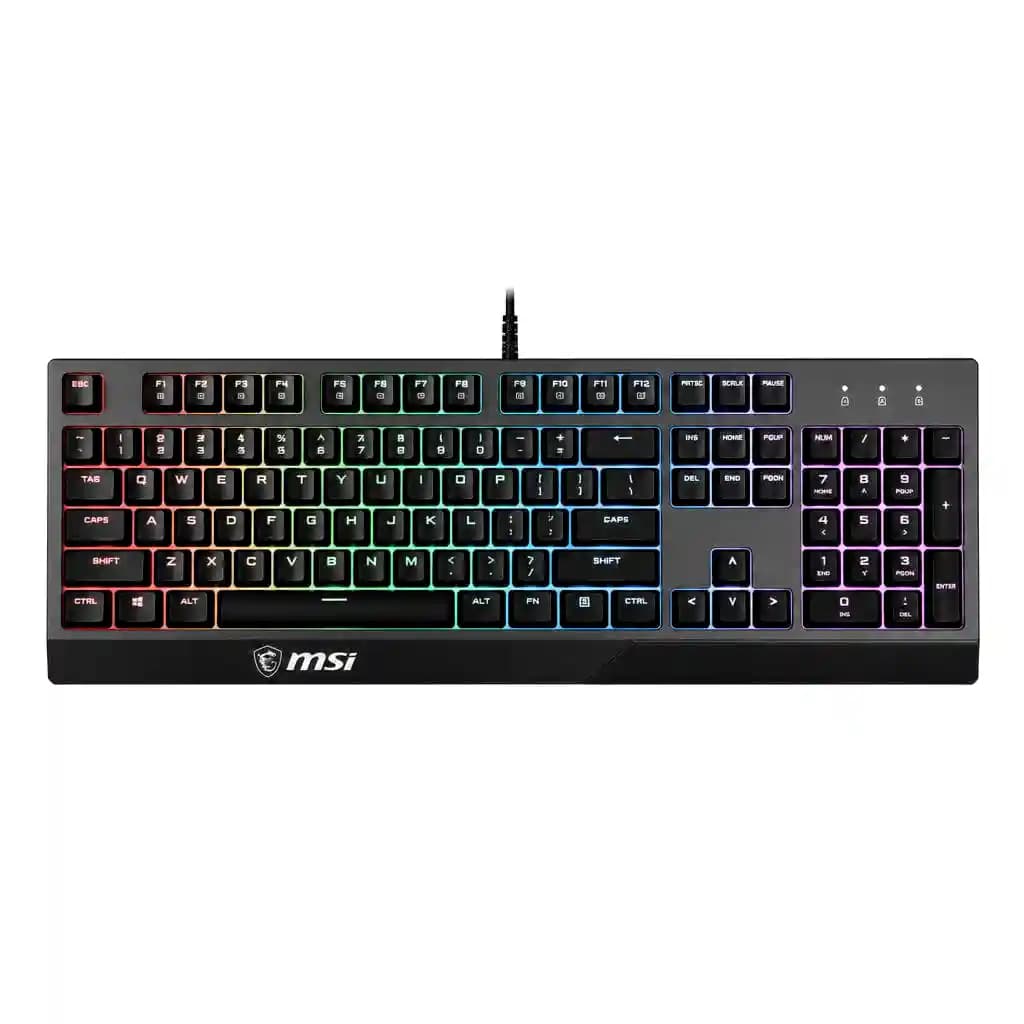 کیبورد گیمینگ ام اس آی MSI Vigor GK30 (نورپردازی RGB و سوییچ‌های شبه مکانیکال) استوک کم کار