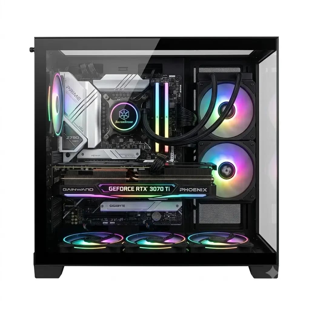 کیس اسمبل شده گیمینگ قدرتمند (Core i5 14600KF / RTX 3070 Ti / 16GB DDR5) — تصویر ۲