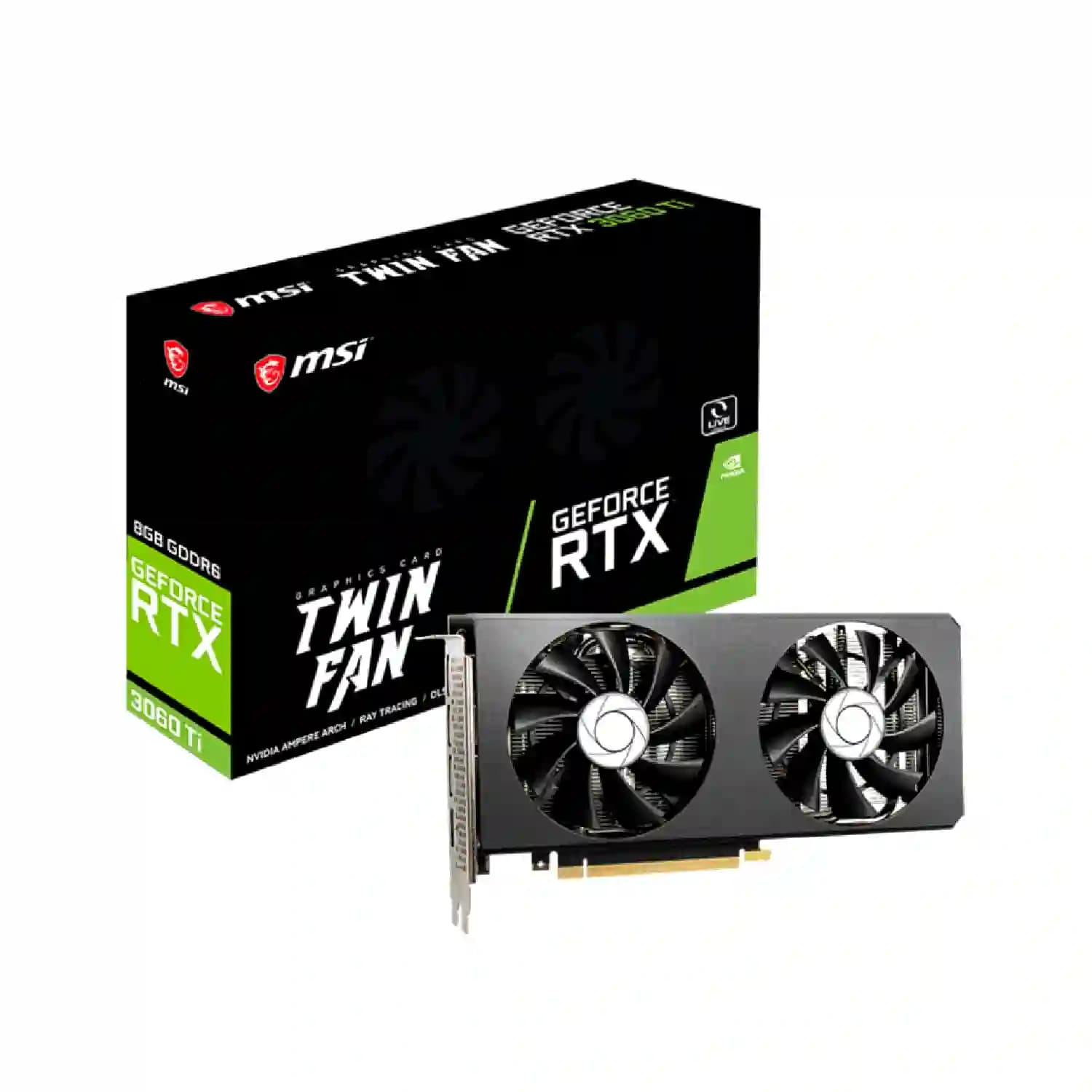 کارت گرافیک ام اس ای MSI GeForce RTX 3060 Ti TWIN FAN 8GB (استوک تست شده)