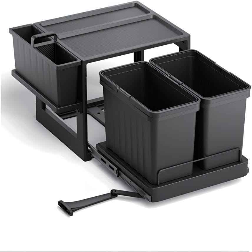 سطل زباله کابینتی ملونی مدل Auto Bin کد 9251