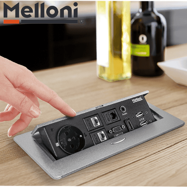 پریز توکار کابینتی مدل 10092 ملونی — تصویر ۳