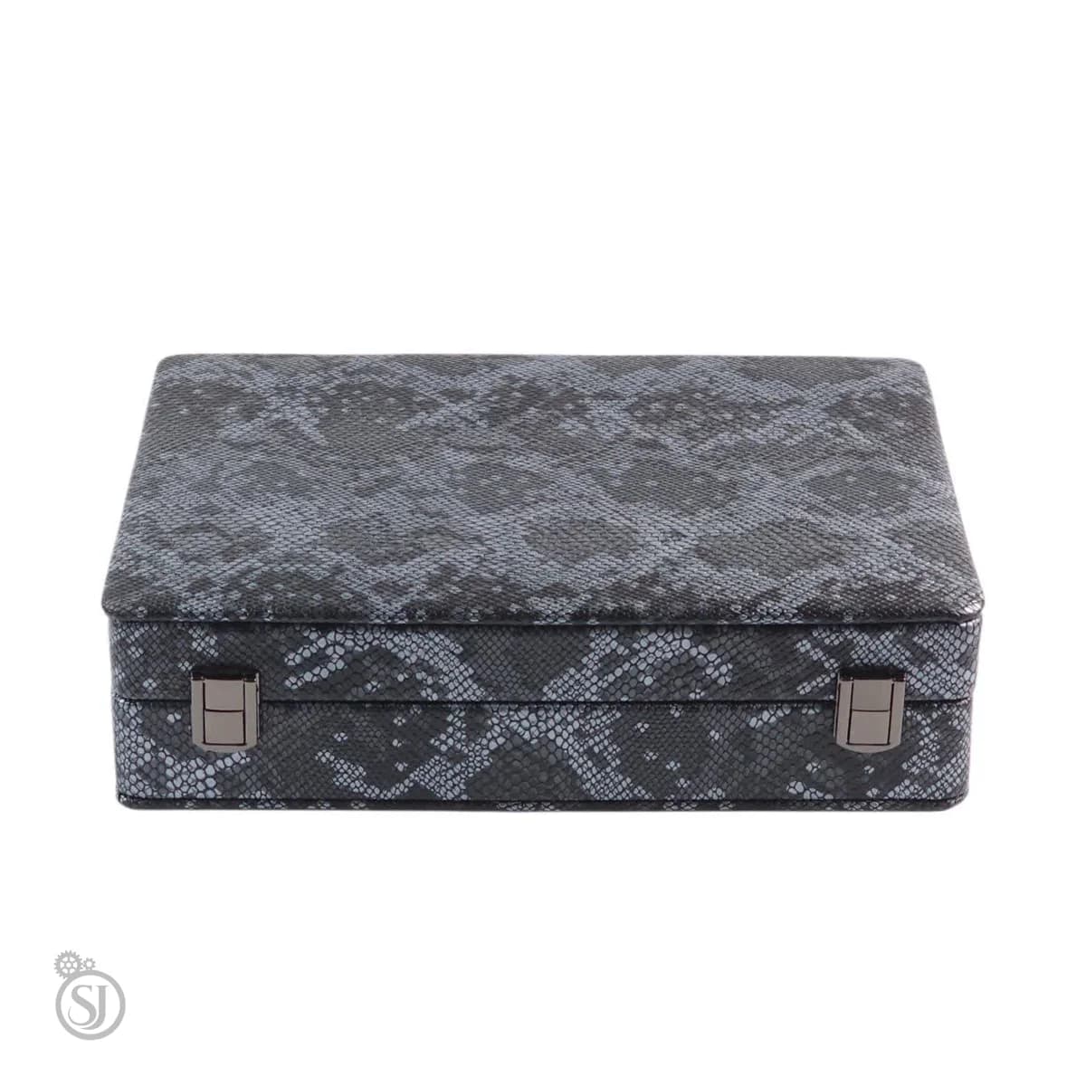 جعبه جواهرات پوست ماری کلکسیونی مدل 20×30سانتی‌متر — تصویر ۹