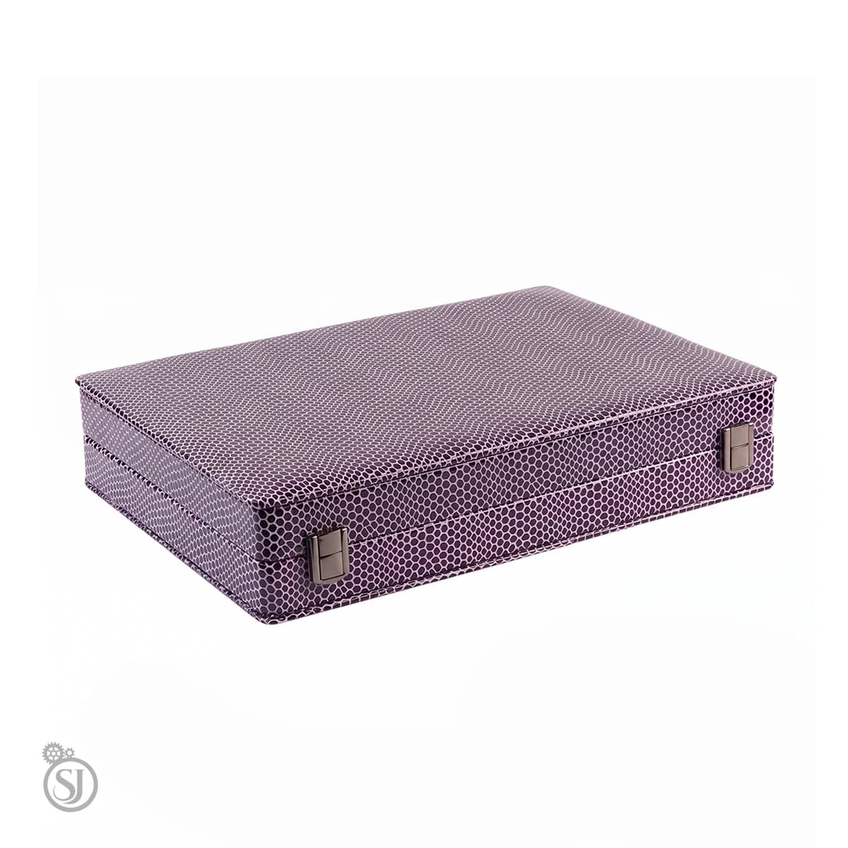 جعبه جواهرات پوست ماری کلکسیونی سوسنی ابعاد 20*30 — تصویر ۱۱