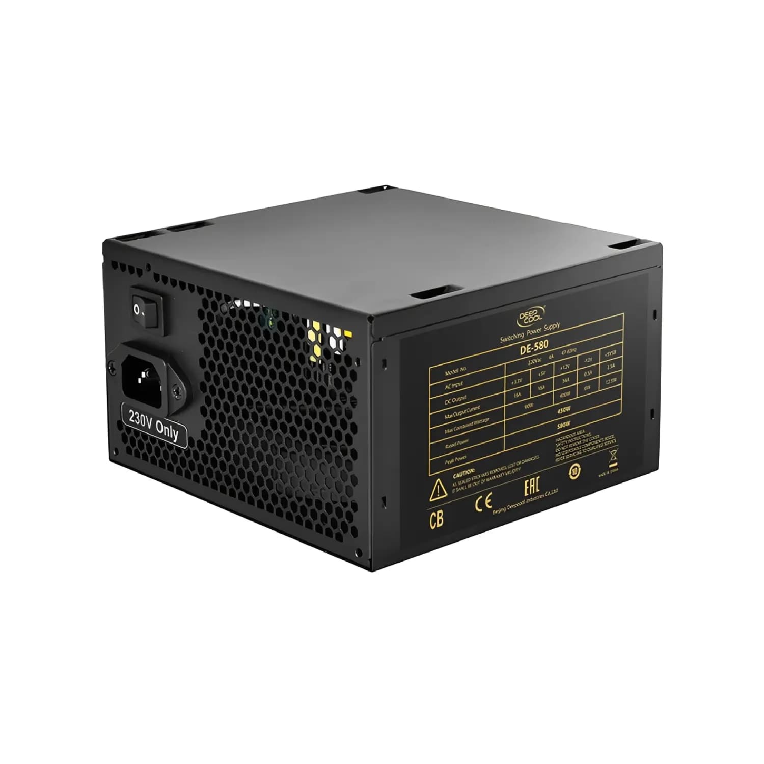 منبع تغذیه (پاور) دیپ کول DeepCool DE-580 استوک