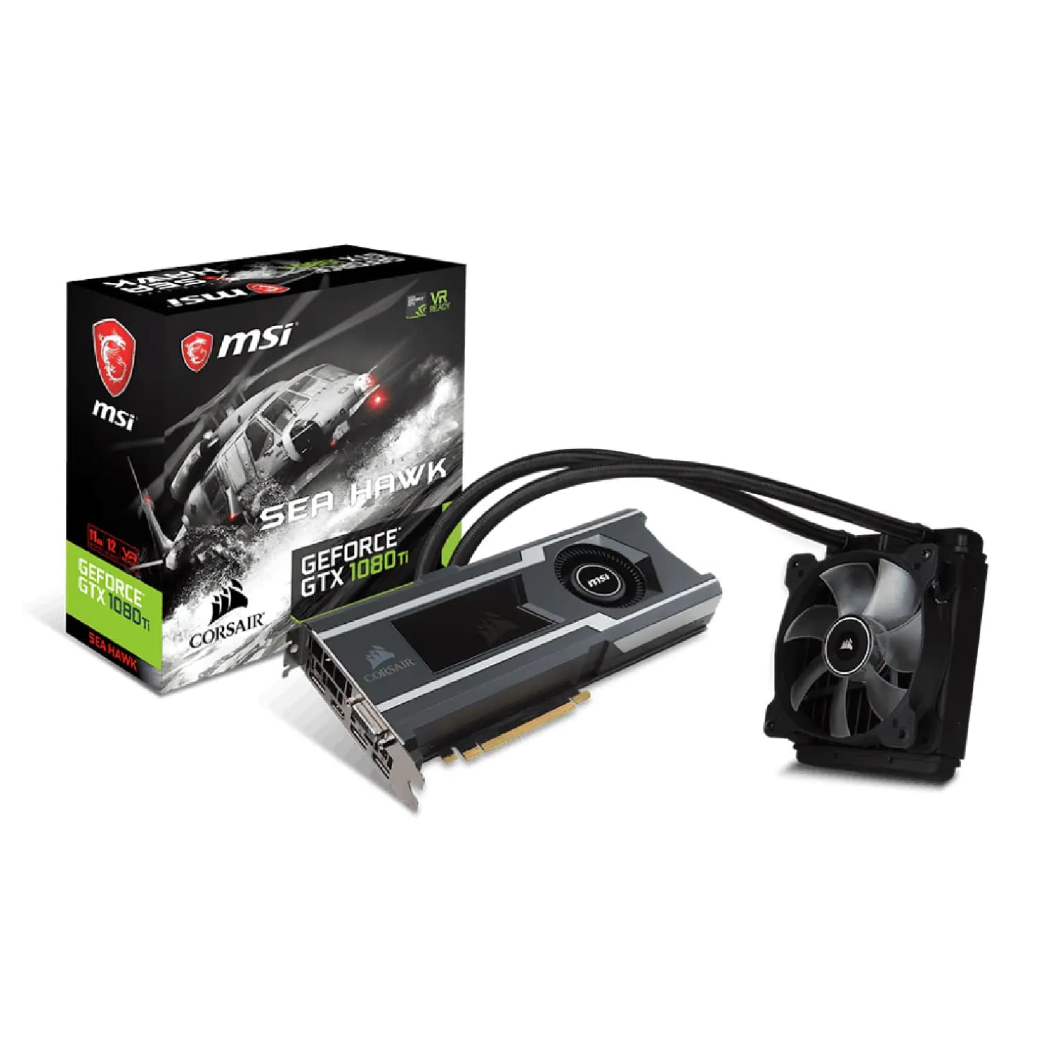 کارت گرافیک MSI GTX 1080 SEA HAWK X 8GB استوک