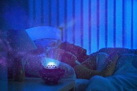 شب خواب کهکشانی اسپیکردار starry projector light کد ST021 — تصویر ۵