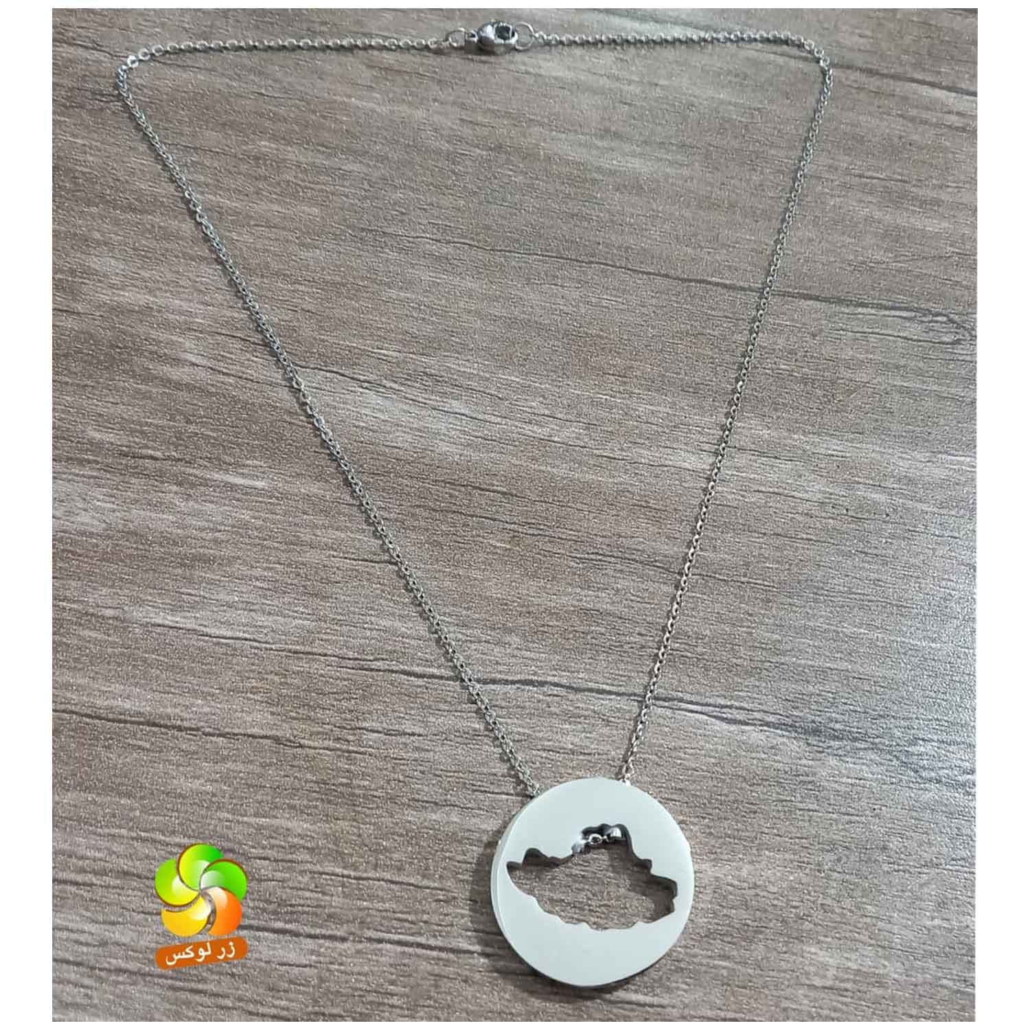 گردنبند نقشه ایران استیل — تصویر ۵
