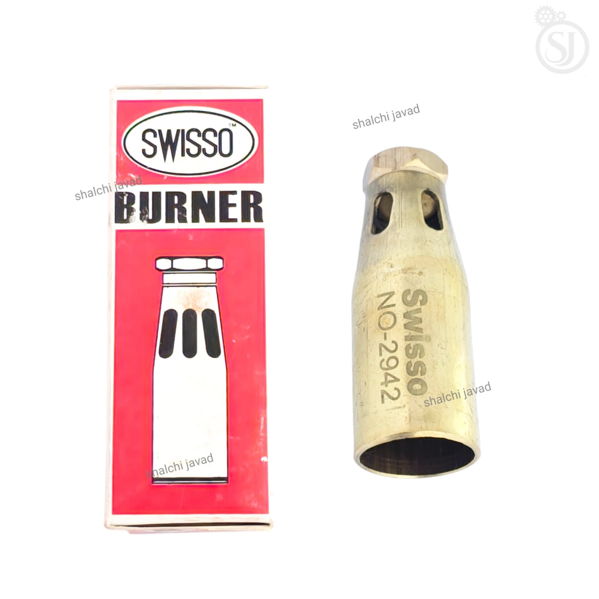 سری گاز سوئیسو SWISSO مدل 2942 – نازل برنجی مشعل هواگاز طلاسازی