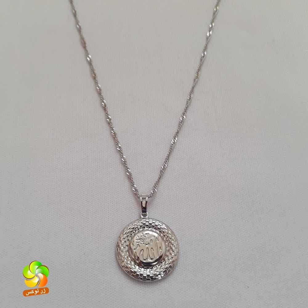 گردنبند الله مارک ژوپینگ نقره ای — تصویر ۲