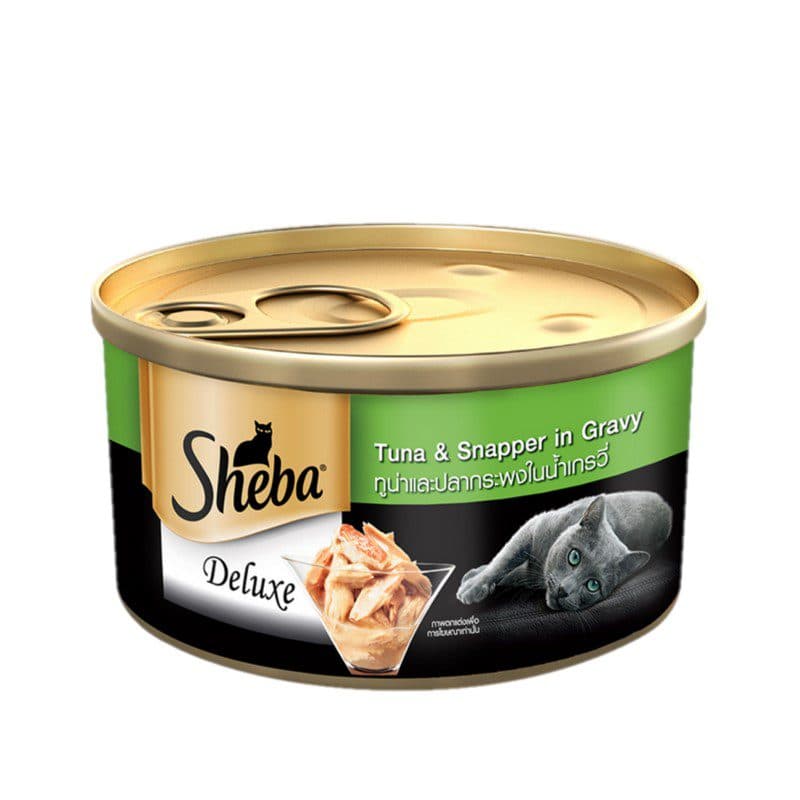 کنسرو گربه شبا با طعم تن و ماهی اسنپر وزن 85 گرم