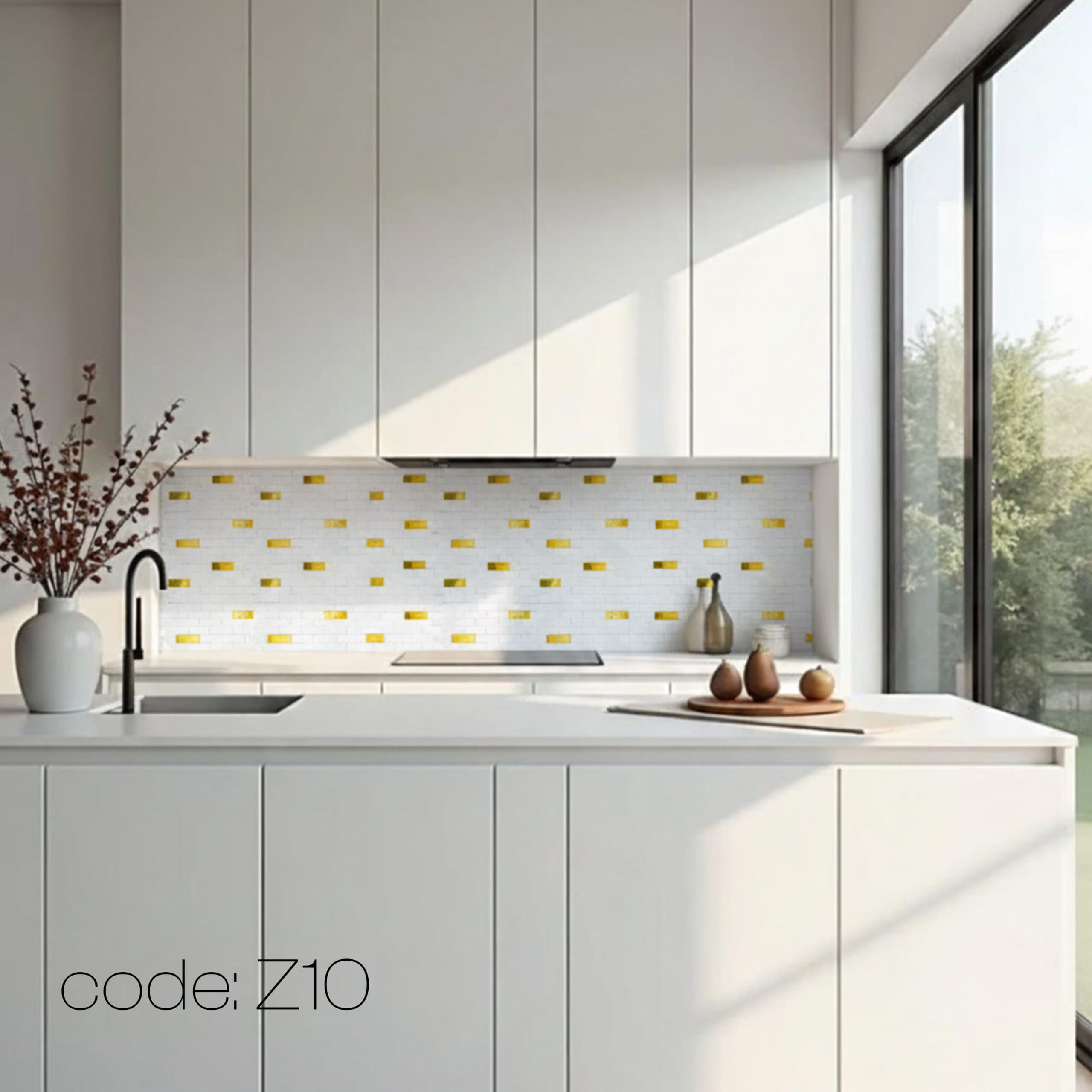 تایل بین کابینتی آلومینیوم کد Z10 — تصویر ۳
