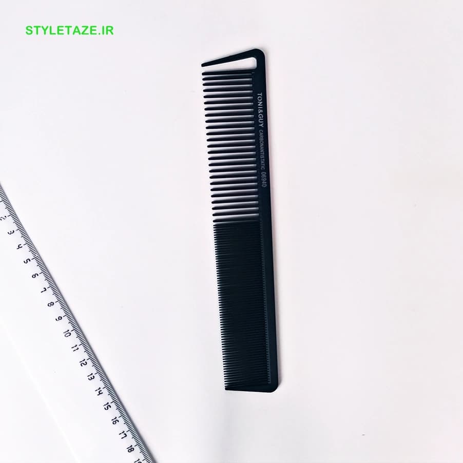 شانه دو دندانه سایز بزرگ برند تونی اند گای ضد حرارت و ضد الکتریسیته با مقاومت و طراحی یکنواخت | TONI & GUY 06940