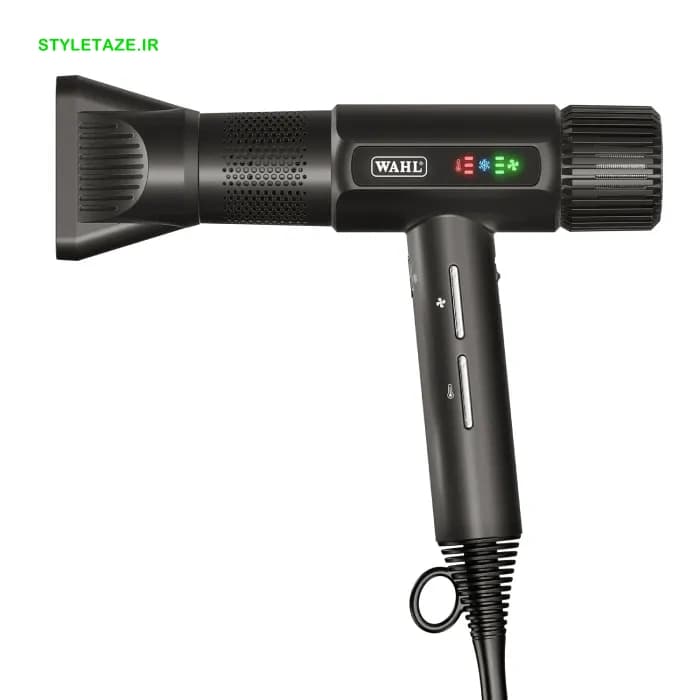 سشوار وال مدل ونکوییش سبک وزن، صفحه نمایش LED، بی صدا، 3 سری حرفه ای، قدرتمند، خشک کردن خنک، 3 تنظیم سرعت، تمیز کردن خودکار | Wahl Vanquish — تصویر ۳
