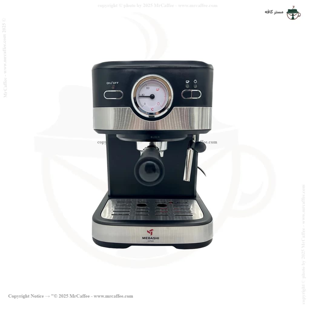 اسپرسوساز مباشی مدل ME-ECM2031 | فشار بخار 20 بار و توان 1100 وات برای قهوه‌ای با طعم عالی — تصویر ۶