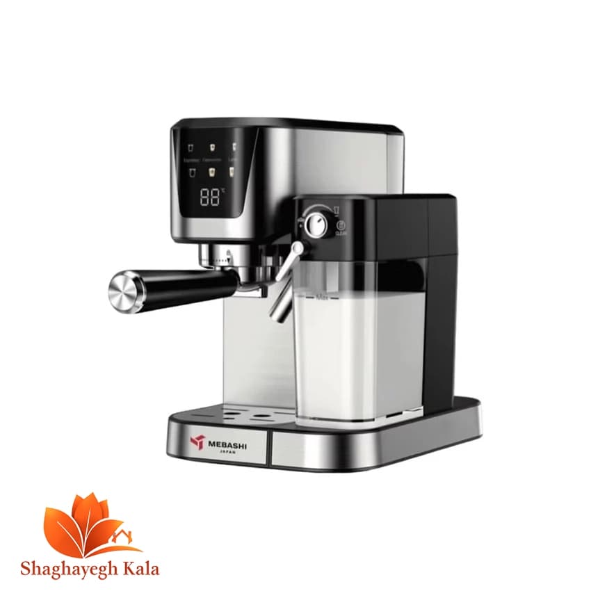 اسپرسوساز مباشی مدل ME-ECM 2502 – فشار بخار 20 بار، 1350 وات و سیستم کاپوچینوساز