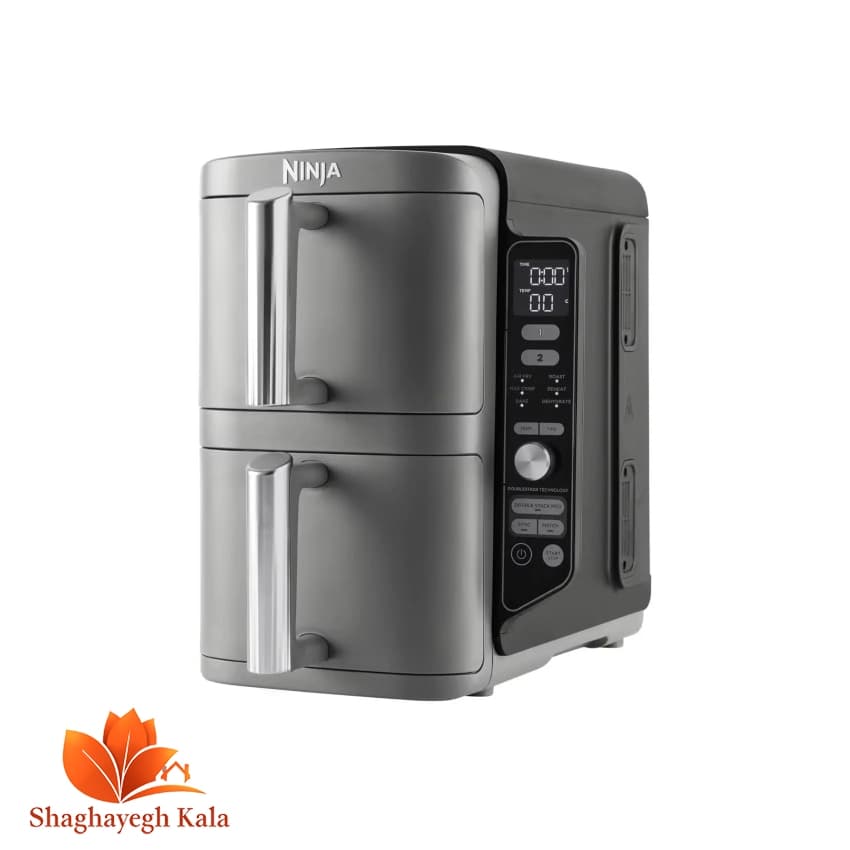 سرخ کن دوقلو نینجا مدل SL400 | ظرفیت 9.5 لیتر، توان 2470 وات، 6 برنامه پخت