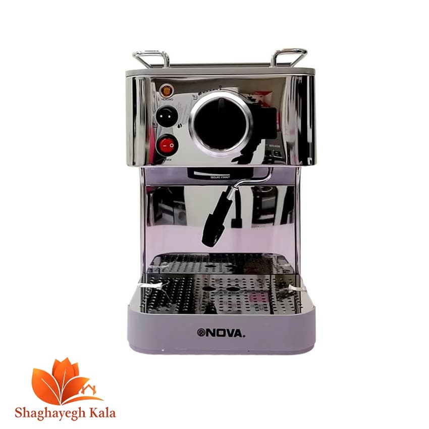 اسپرسوساز نوا مدل NCM-140 | 15 بار بخار، نازل چرخشی، بدنه استیل مات