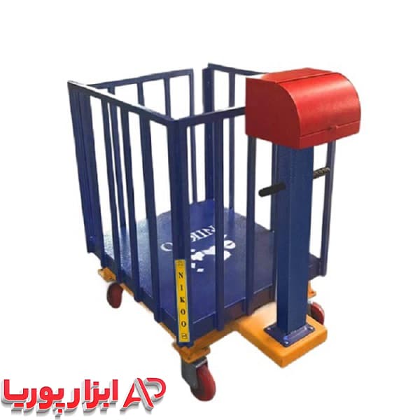 باسکول 700 کیلویی دام کش چرخدار نیکو — تصویر ۳