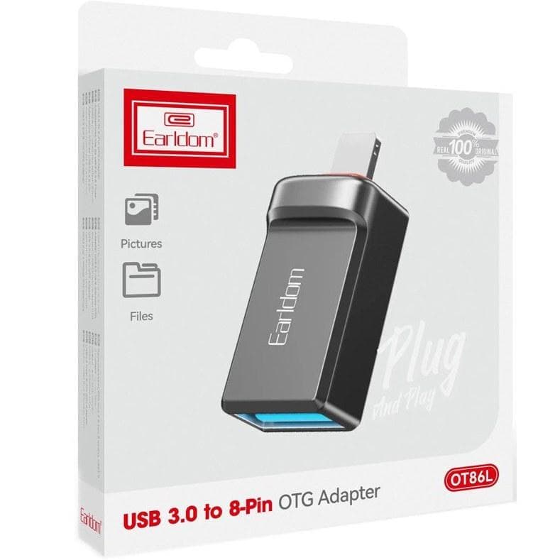 مبدل USB به لایتنینگ ارلدام مدل ET-OT86L — تصویر ۴