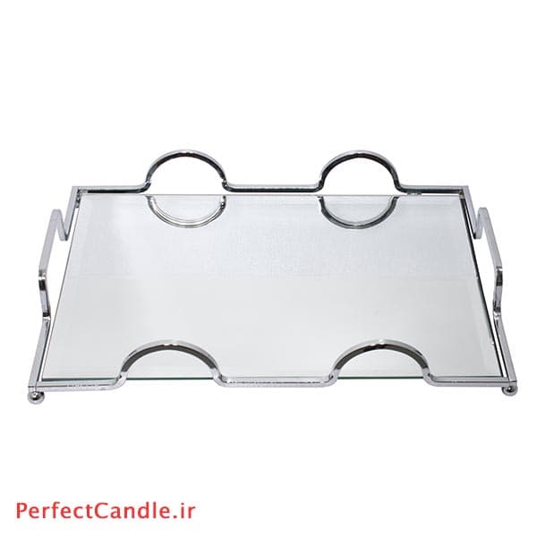 سینی آینه ای پرنسس نقره ای