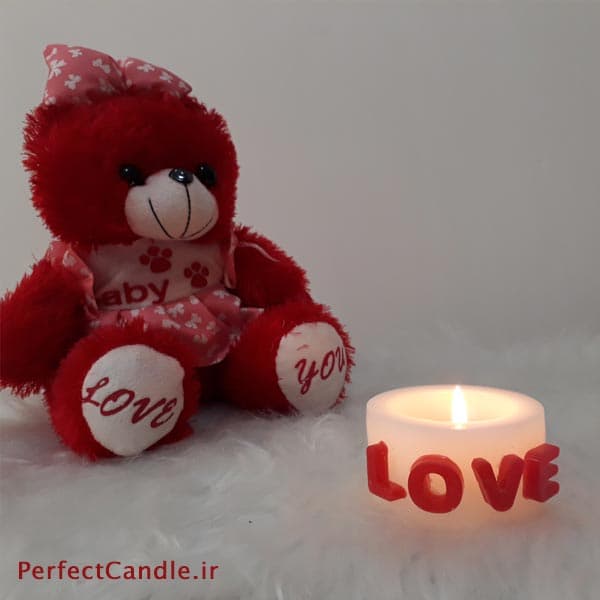 شمع فانوسی طرح Love — تصویر ۵